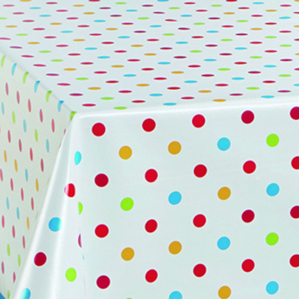 Wachstuch Tischdecke Dottie bunt, Meterware mit 140 cm Breite image number 0