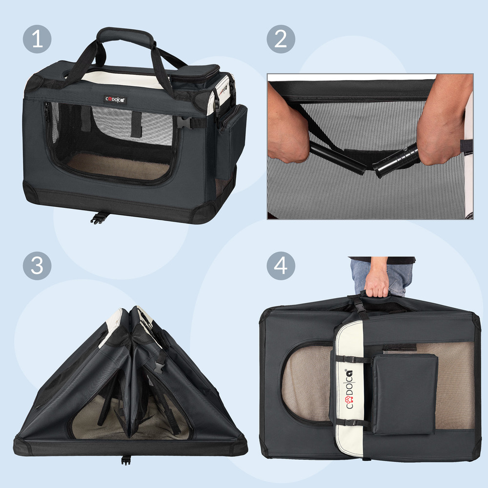 Tiertransportbox M 60 x 42 x 44 cm Anthrazit image number 4