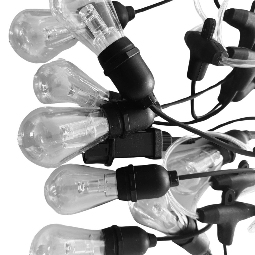 LED-Lichterkette 20 m warmweiß mit 20 Glühbirnen image number 2