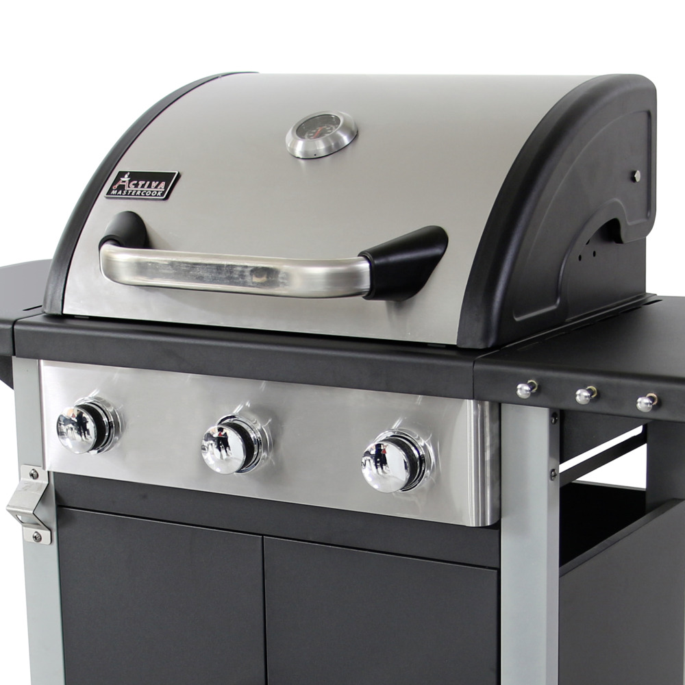 Gasgrillwagen Detroit 3B, 9,6 kW, 113 x 51 x 109 cm image number 1