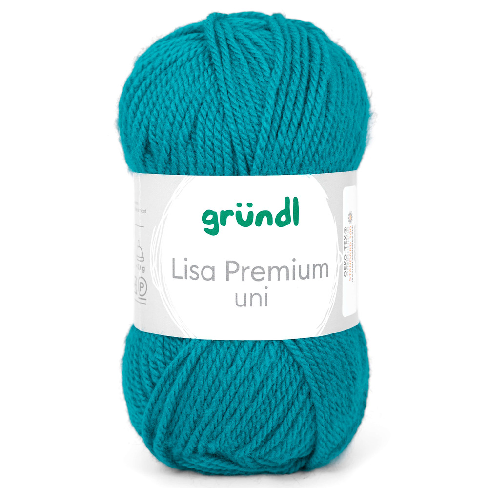 Garn Lisa Premium uni 50 g petrol image number 0