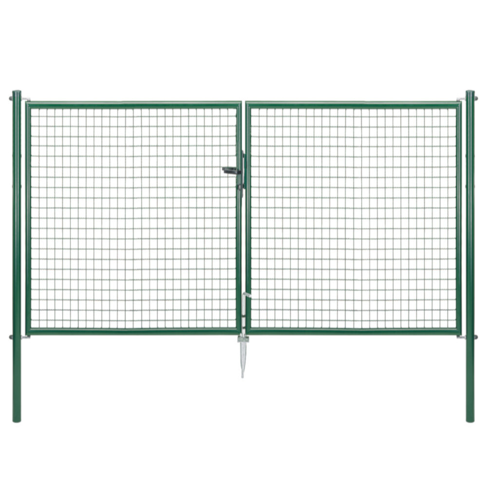Wellengitter-Doppeltor 3000 x 1250 mm RAL 6005 moosgrün