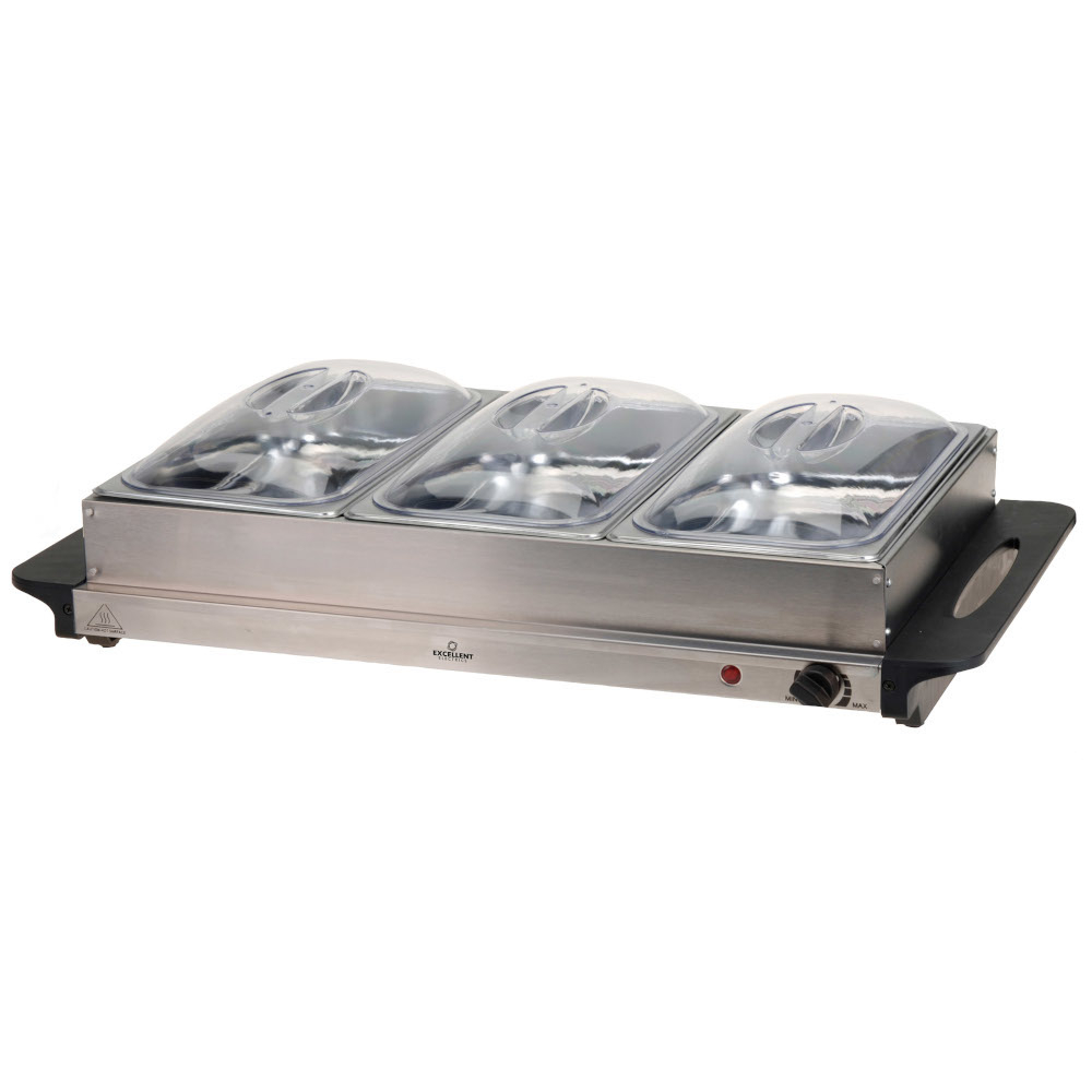 Buffet-Wärmer elektrisch 300 Watt aus Edelstahl