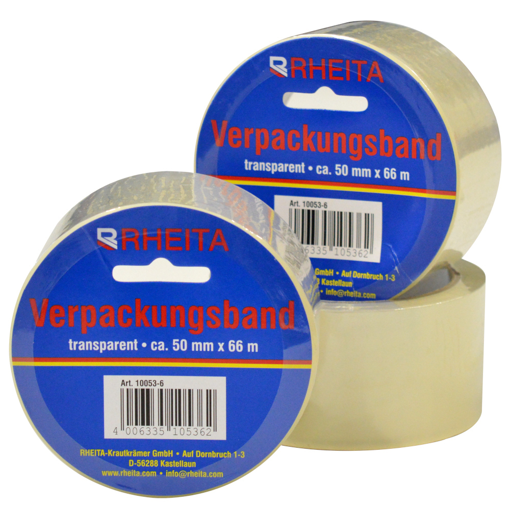Packband 3 Stück im Set zu je 48 mm x 66 m, transparent