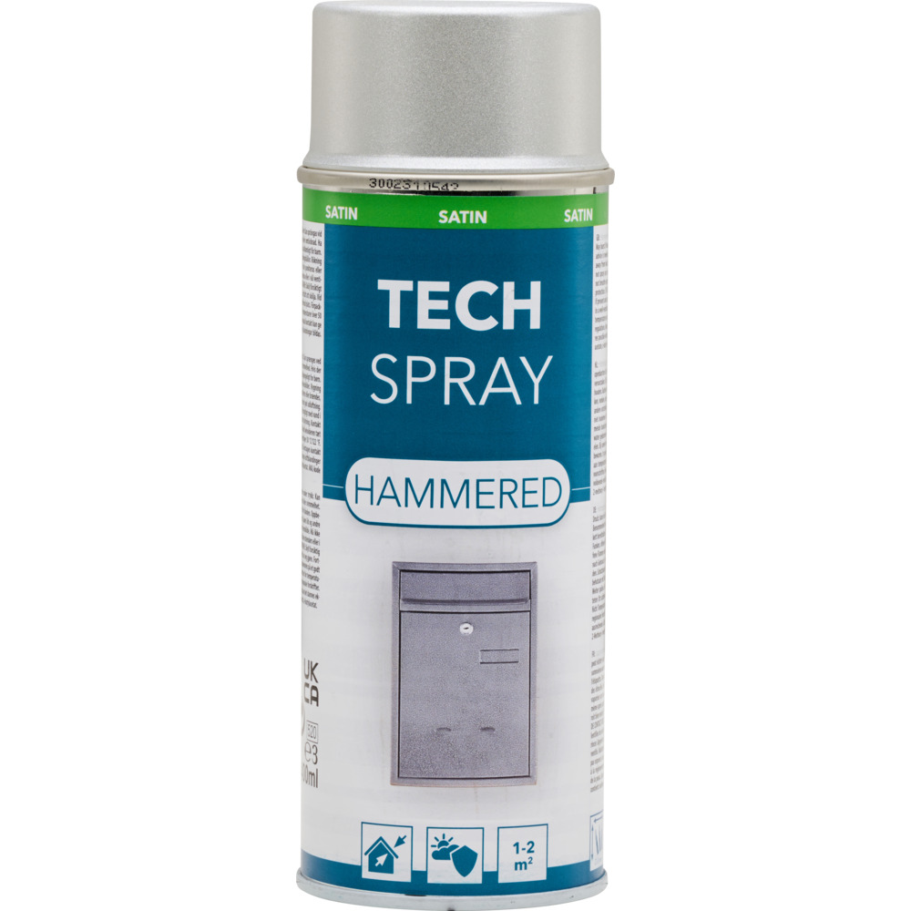 Sprühlack 400ml silber Hammerschlag Effektspray glänzend