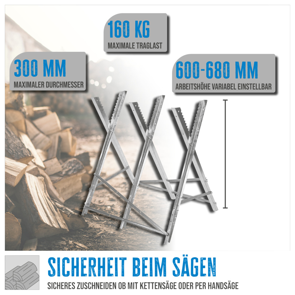 Güde® Sägebock GSB 600-680 3-teilig image number 3