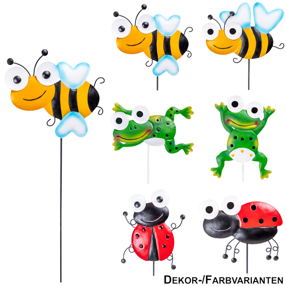 Gartenstecker 60 cm mit Tiermotiv - sortiert