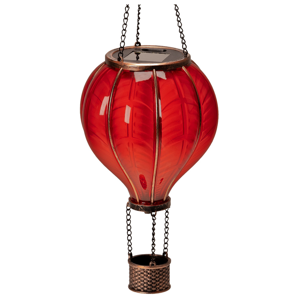 Solar-LED-Hei&szlig;luftballon rot 46,5 cm image number 1