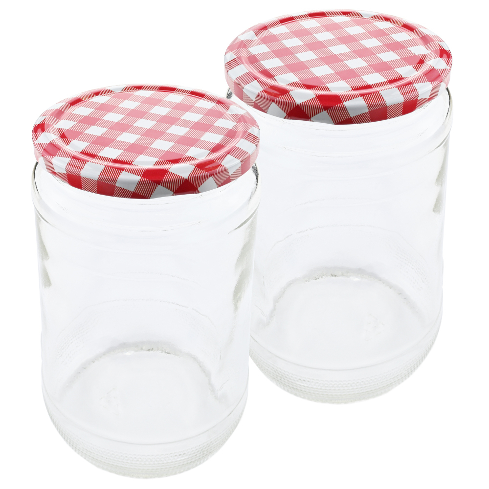 Einmachgläser 2 Stück 720 ml mit Deckel