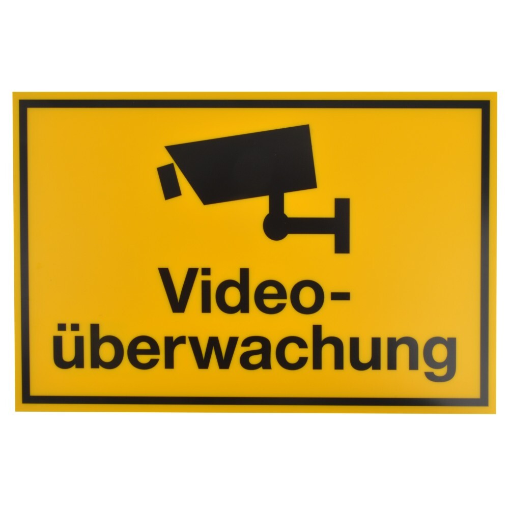 Schild Videoüberwachung 300 x 200 mm