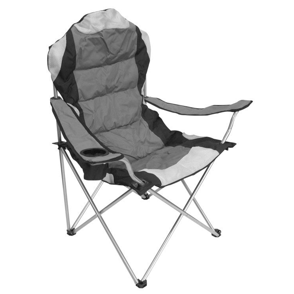 Campingstuhl "Jumbo" 60 x 88 x 110 cm grau-schwarz image number 0