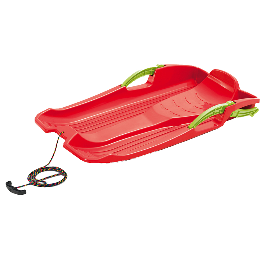 Schlitten HORNET rot mit Bremse und Ziehseil