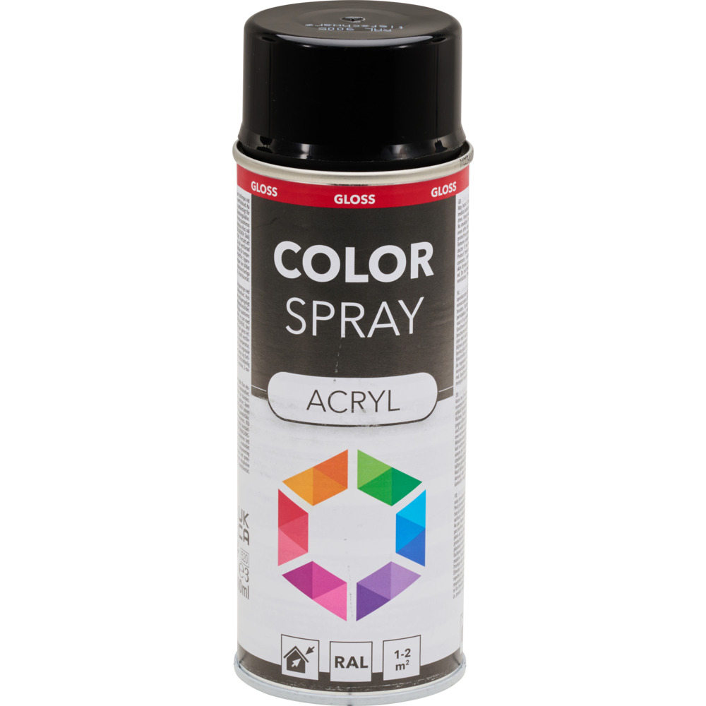 Lackspray 400 ml Acryl RAL9005 schwarz glänzend image number 1