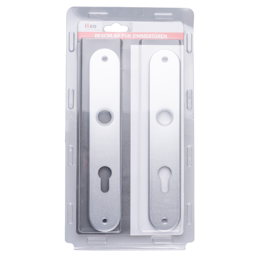 Türgriff-Drückergarnitur 72 mm aus Aluminium mit Befestigungsschrauben image number 1