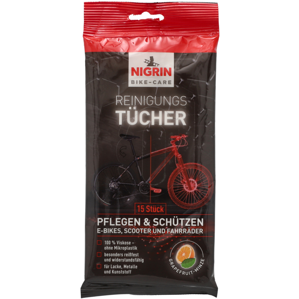 NIGRIN BIKE-CARE Reinigungs- und Pfleget&uuml;cher image number 0