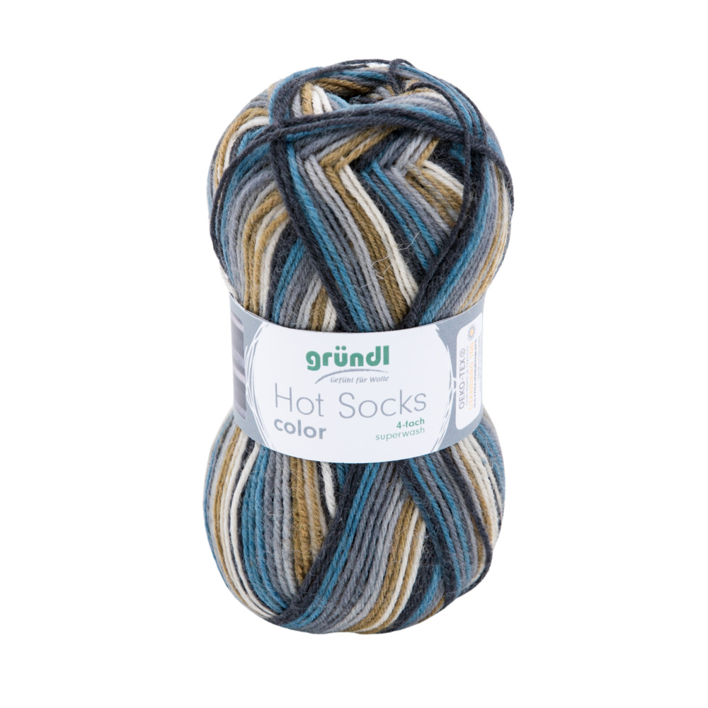 Garn Hot Socks color 50 g savanna color