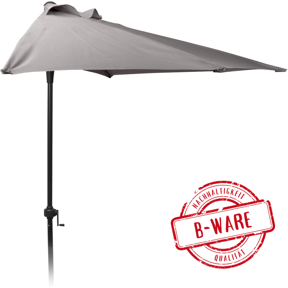 Balkon Sonnenschirm halbrund 250 cm - B-Ware image number 0