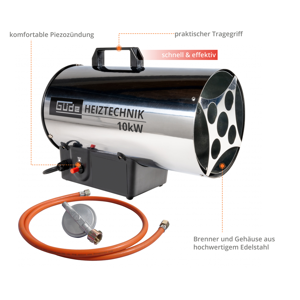 G&uuml;de&reg; Gasheizgebl&auml;se GGH 10 INOX image number 7