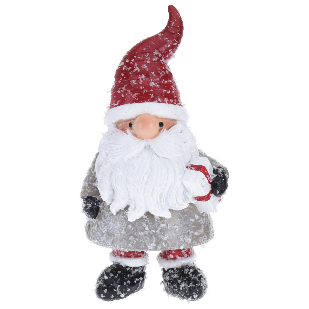 Dekofigur Weihnachtsmann 12 cm beflockt in verschiedenen Ausführungen image number 1