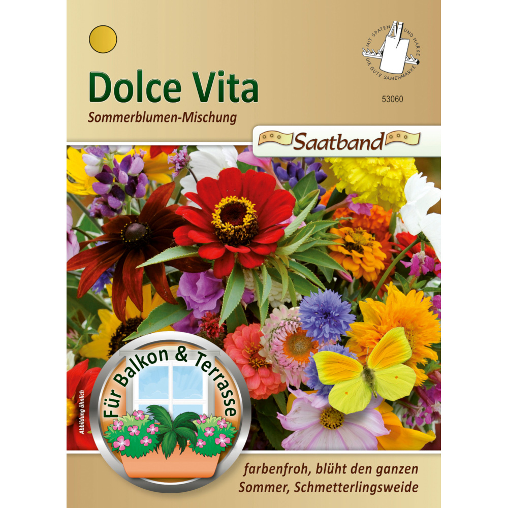Saatband Blumenmix Dolce Vita ca. 2 laufende Meter