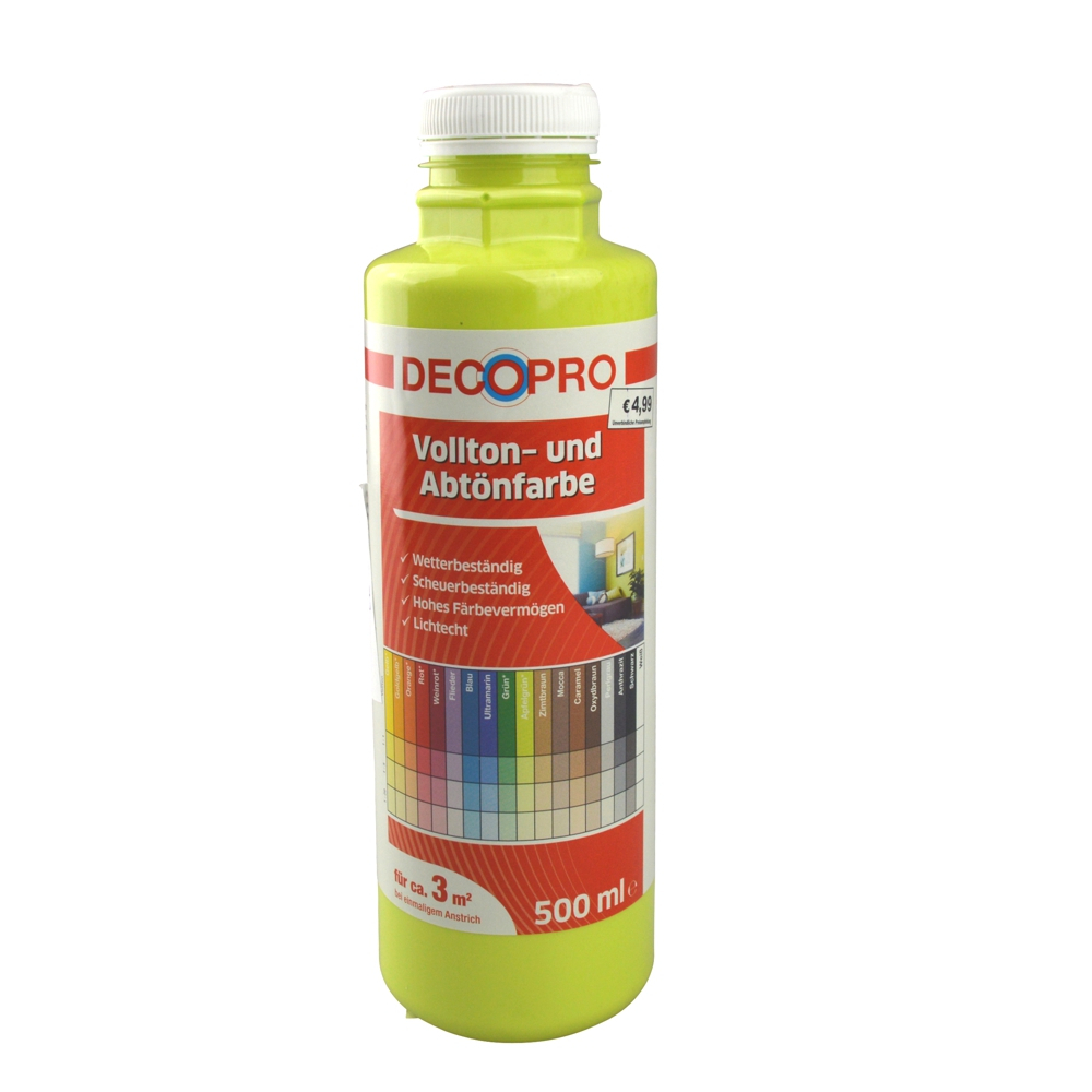 DecoPro Vollton und Abtönfarbe apfelgrün