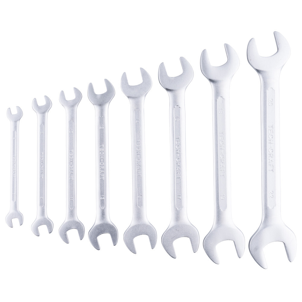 Doppel-Gabelschlüssel Set 8-teilig aus CV-Stahl image number 1