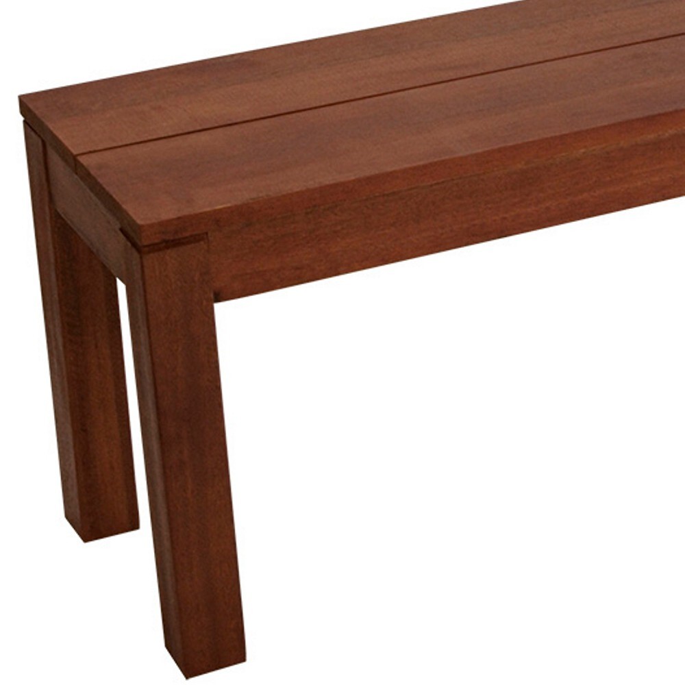 Hockerbank 3-Sitzer, 150 x 34 x 45 cm, Holz Eukalyptus geölt image number 1