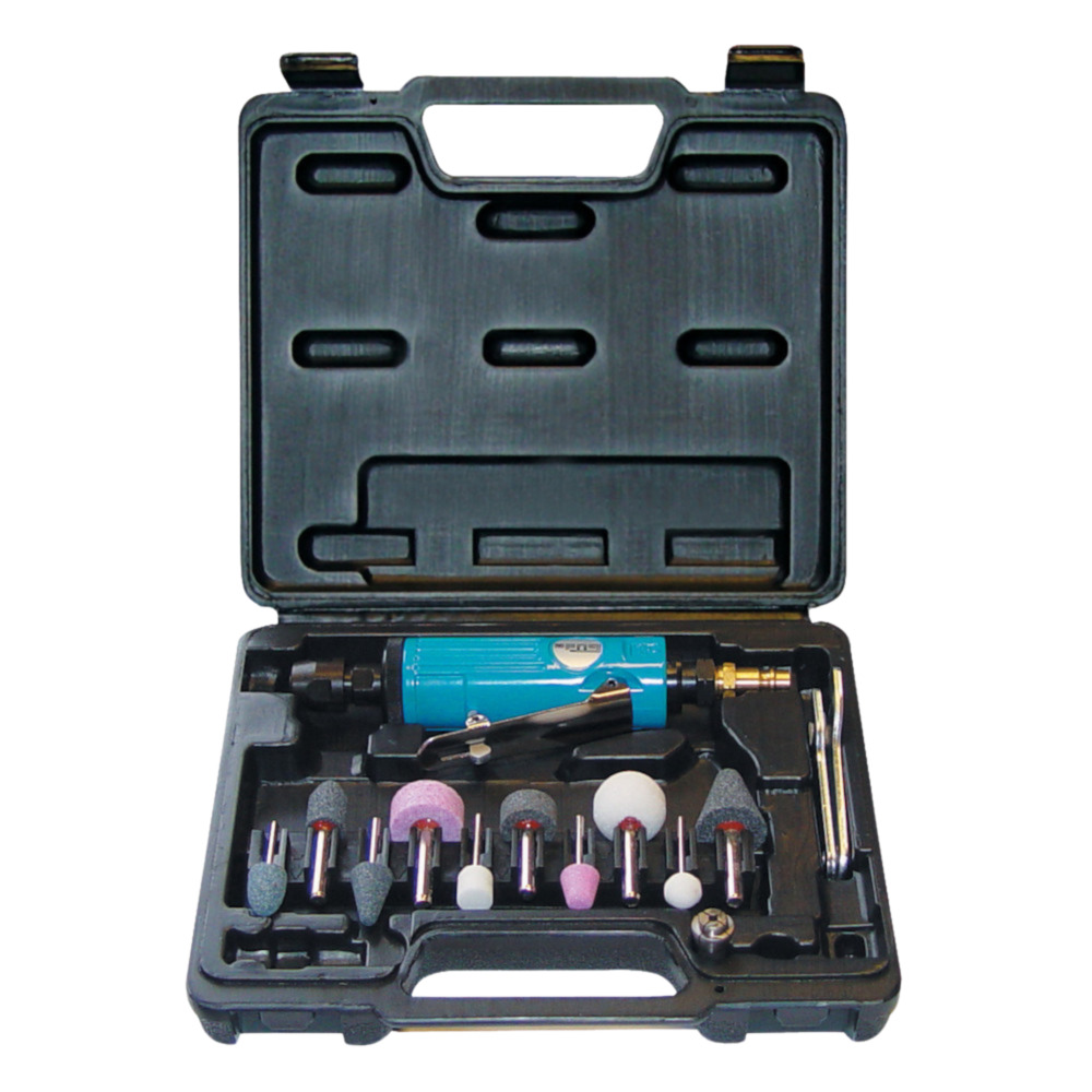 Güde® Druckluft-Geradschleifer Set 15-teilig mit Transportkoffer