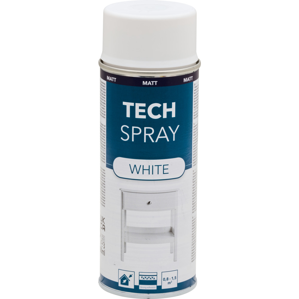 Tech Spray matt Weiß 400 ml image number 1