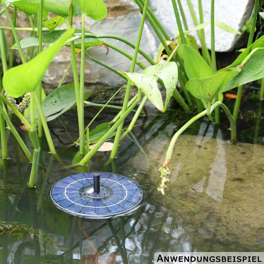 GERMANIA® Solar Springbrunnen mit LED und Rotation image number 5
