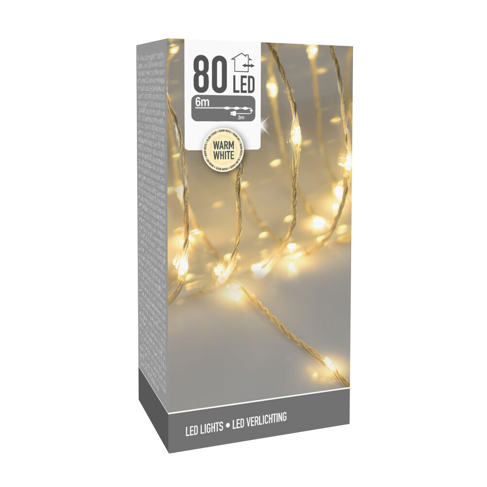 LED-Lichtschlauch 9 m mit 80 warmweißen LEDs