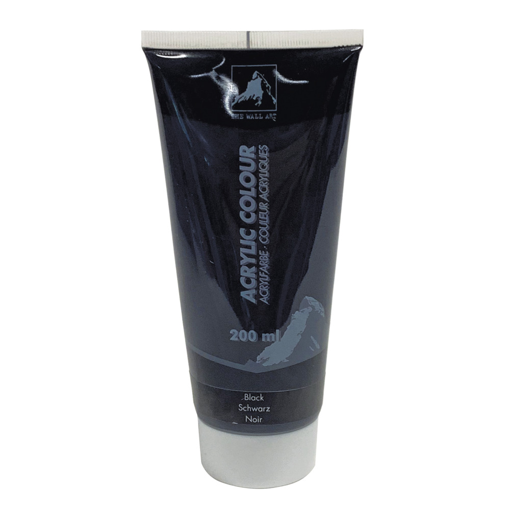 The Wall Acrylfarbe 200ml Tube schwarz image number 0