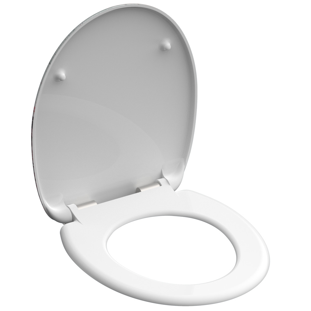 WC-Sitz Duroplast Absenkautomatik Flower & Wood image number 3
