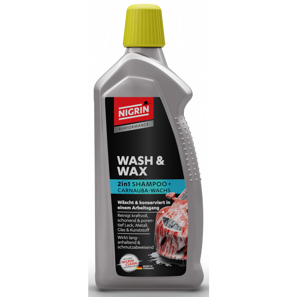 Nigrin Wash & Wax Turbo Autoshampoo, 1 Liter image number 1