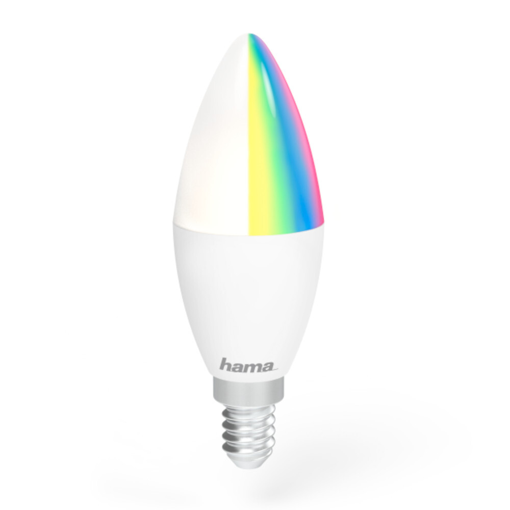 hama® WLAN-LED-Lampe in Kerzenform multicolor 5,5 W mit E14-Sockel
