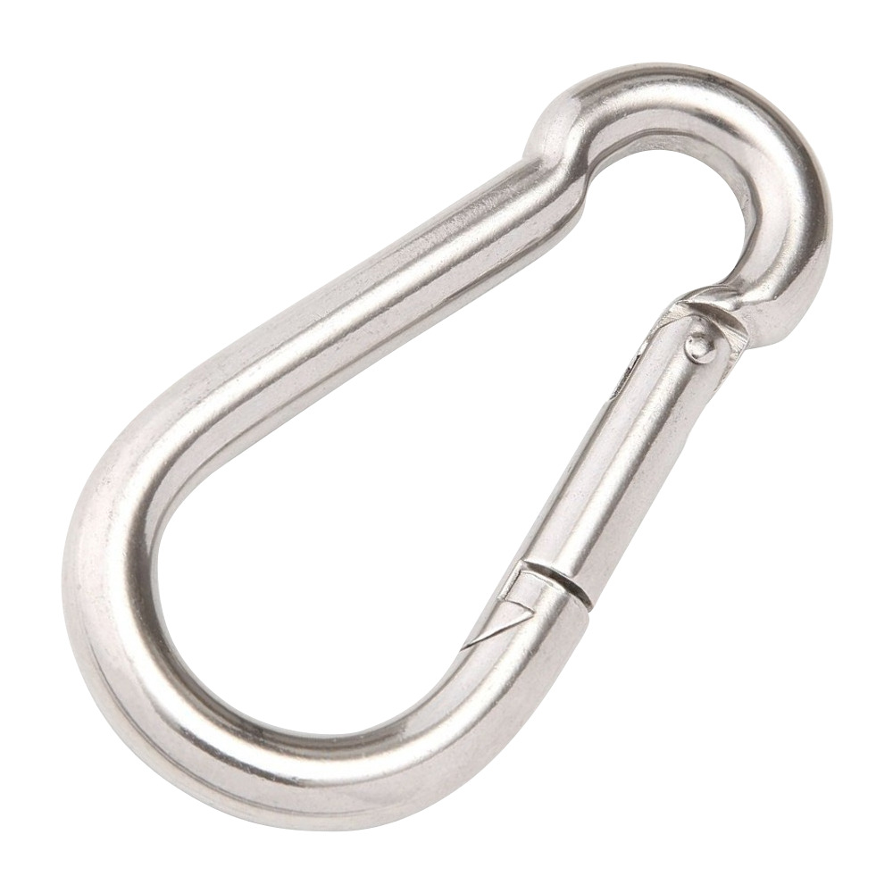 Karabiner 4 x 40 mm verzinkt, 2 Stück, Belastbarkeit 10 kg image number 1