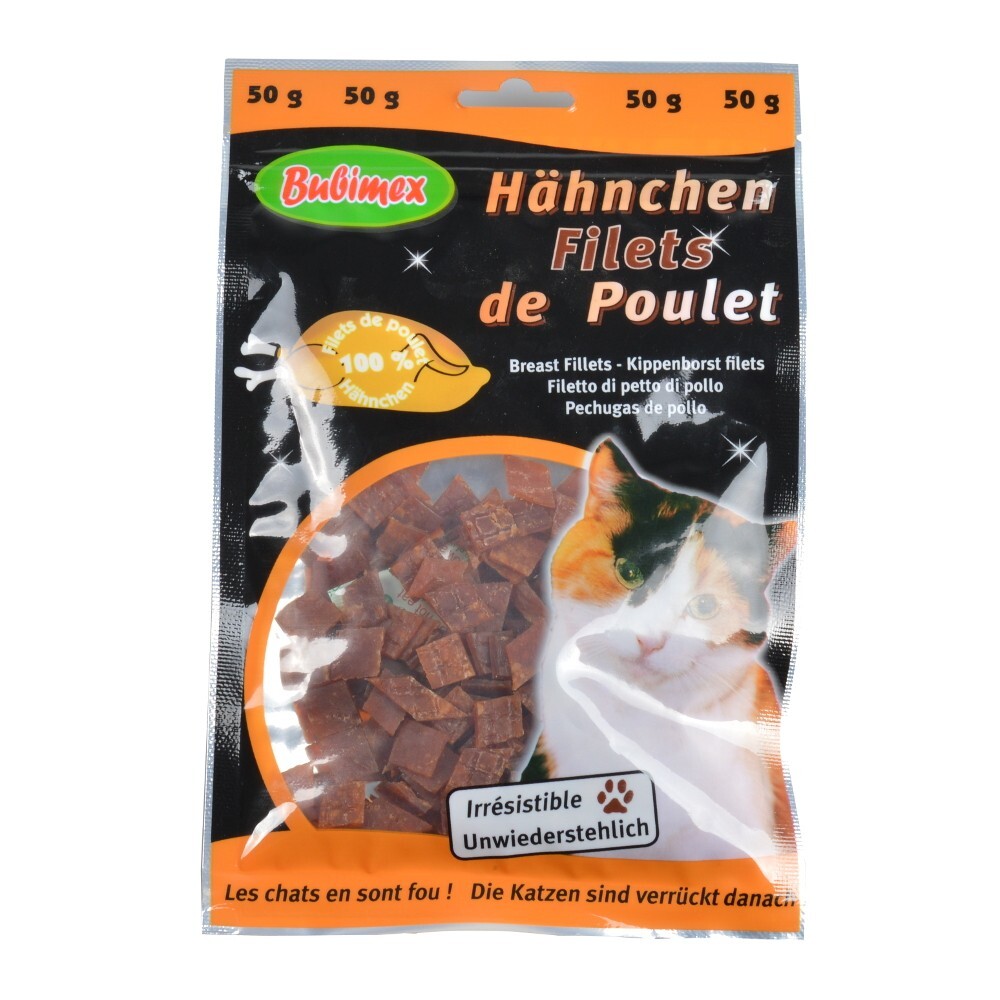 Bubimex Hähnchenbrustfilets für Katzen 50g
