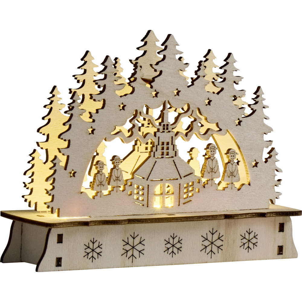 LED-Schwibbogen batteriebetrieben aus Holz in verschiedenen Designs image number 11