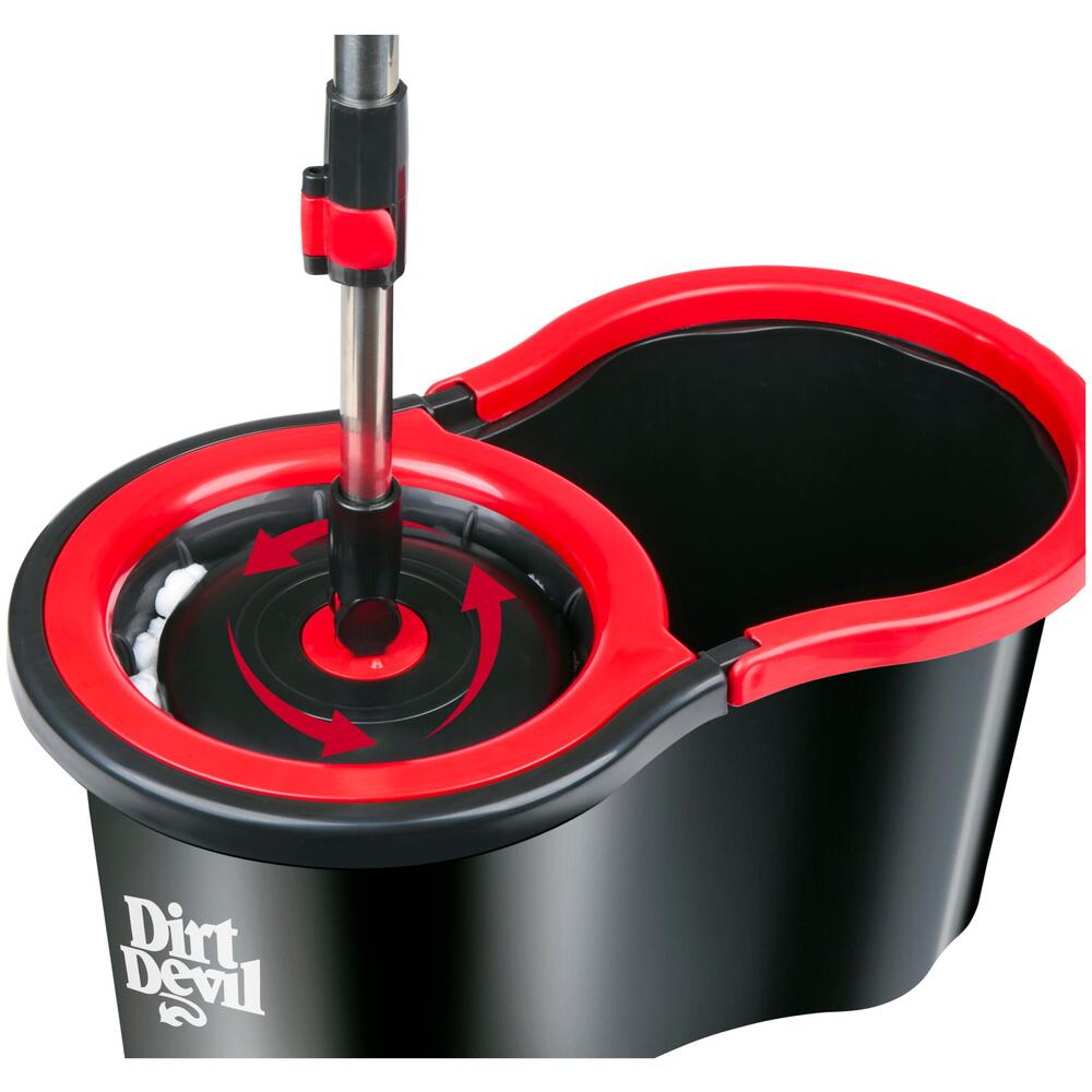 Schleuder-Mopp-Set mit Edelstahlgriff und 360&deg; Drehkopf image number 5