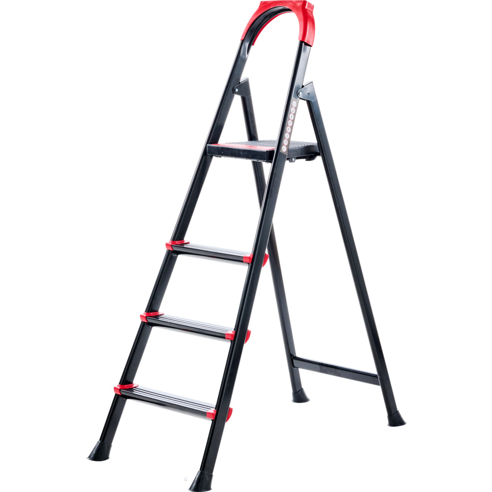 Haushaltsleiter Stahl 4-stufig, 150 kg Traglast  image number 0