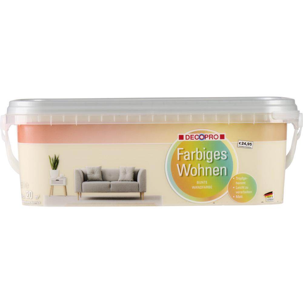 DECOPRO Wandfarbe 2,5 Liter caramel matt image number 1
