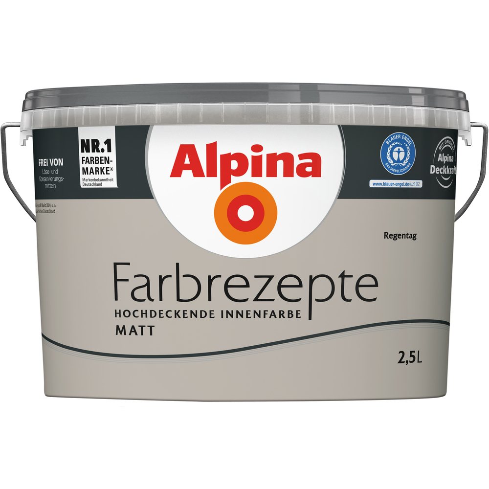 Alpina Farbrezepte "Regentag" matt 2,5 Liter image number 0