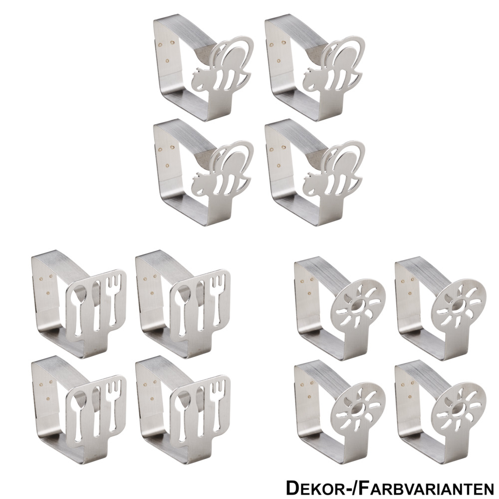 Tischdeckenklammer 4 St&uuml;ck im Set, mit Motiv image number 1