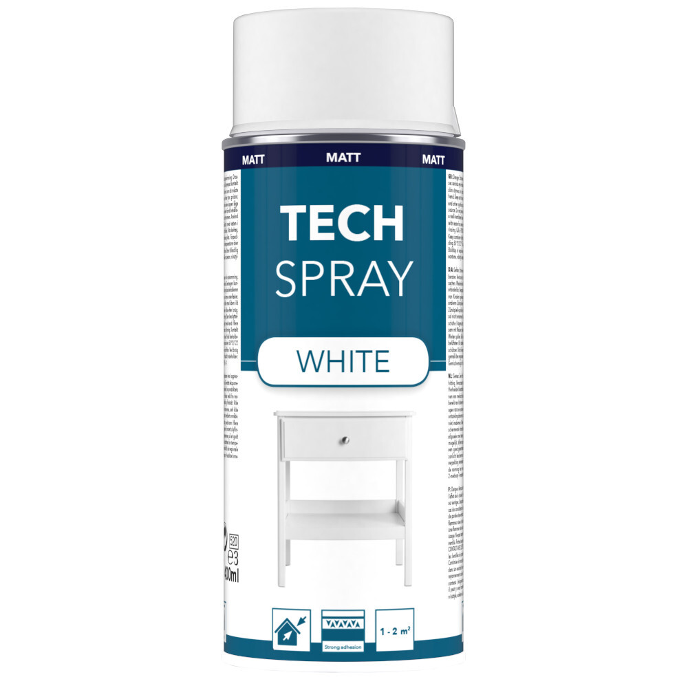 Tech Spray matt Weiß 400 ml