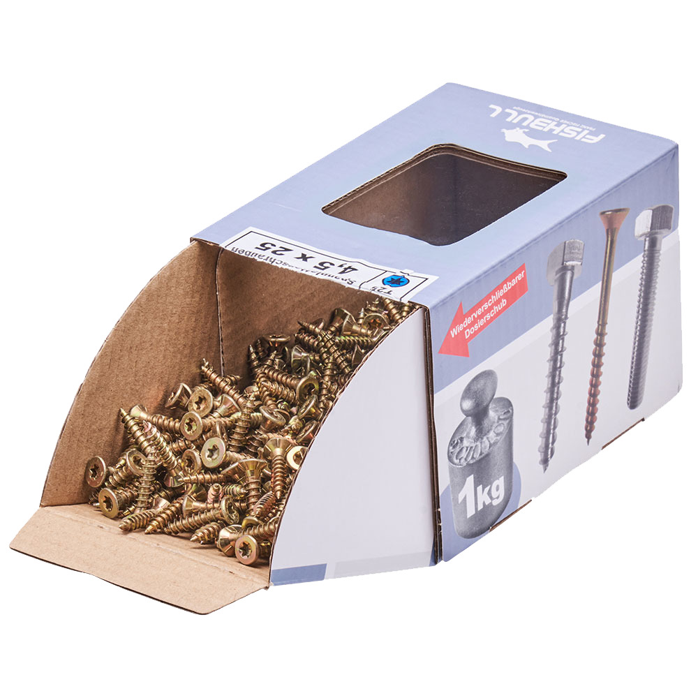 Spanplattenschraube 4,5x25 mm IVZ 1kg FISHBULL-Pack Senkkopf Vollgewinde image number 3