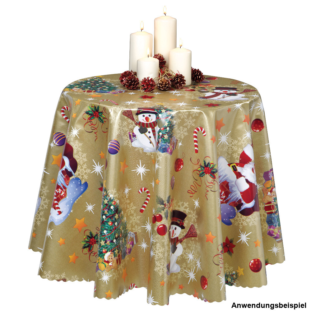 Wachstuch X-Mas 1,40m Noel gold