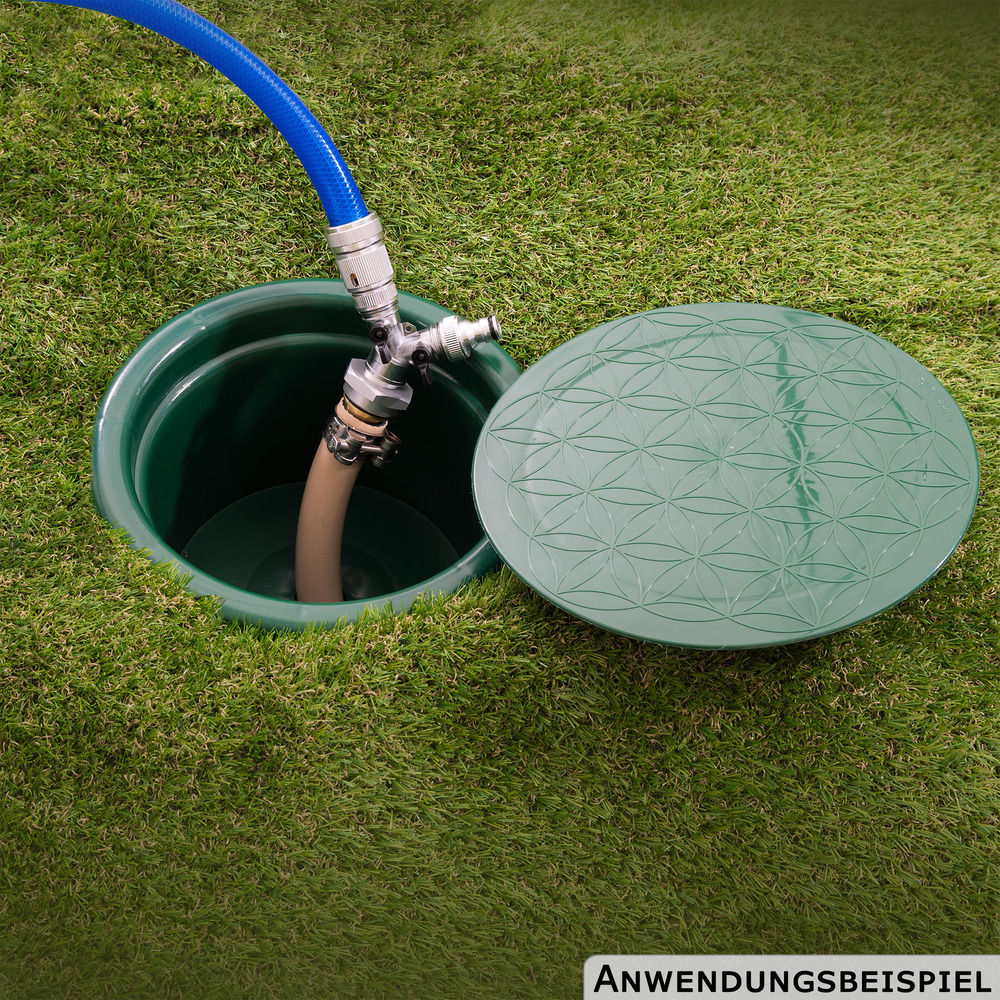 Wassersteckdose grün, Kunststoff, für KG Rohr DN 110 image number 3
