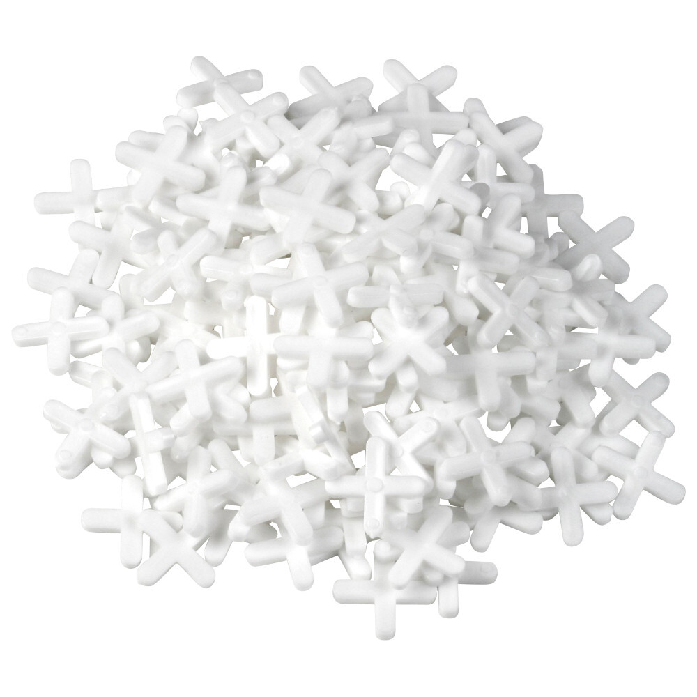 Fliesenkreuz 4 mm 250 Stück aus Kunststoff in weiß