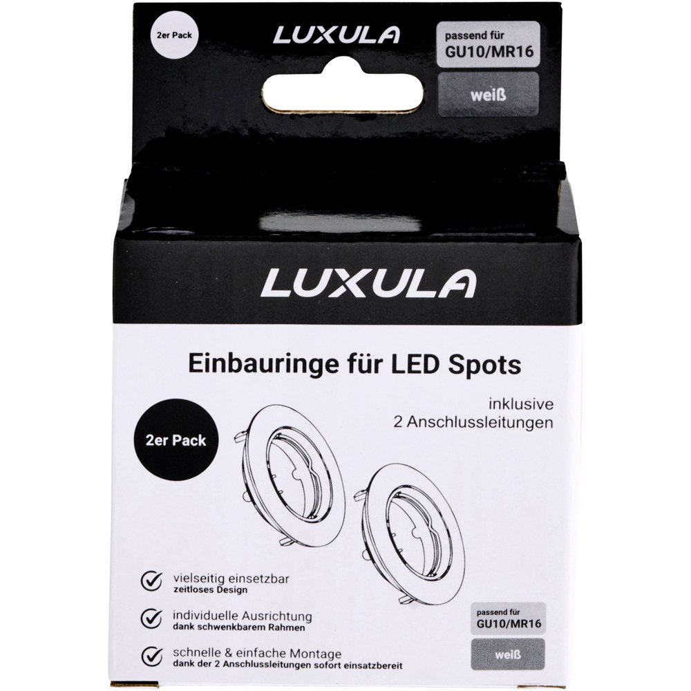 Einbaustrahler LUXULA weiß für GU10 - MR16 Leuchtmittel im 2er Pack image number 5