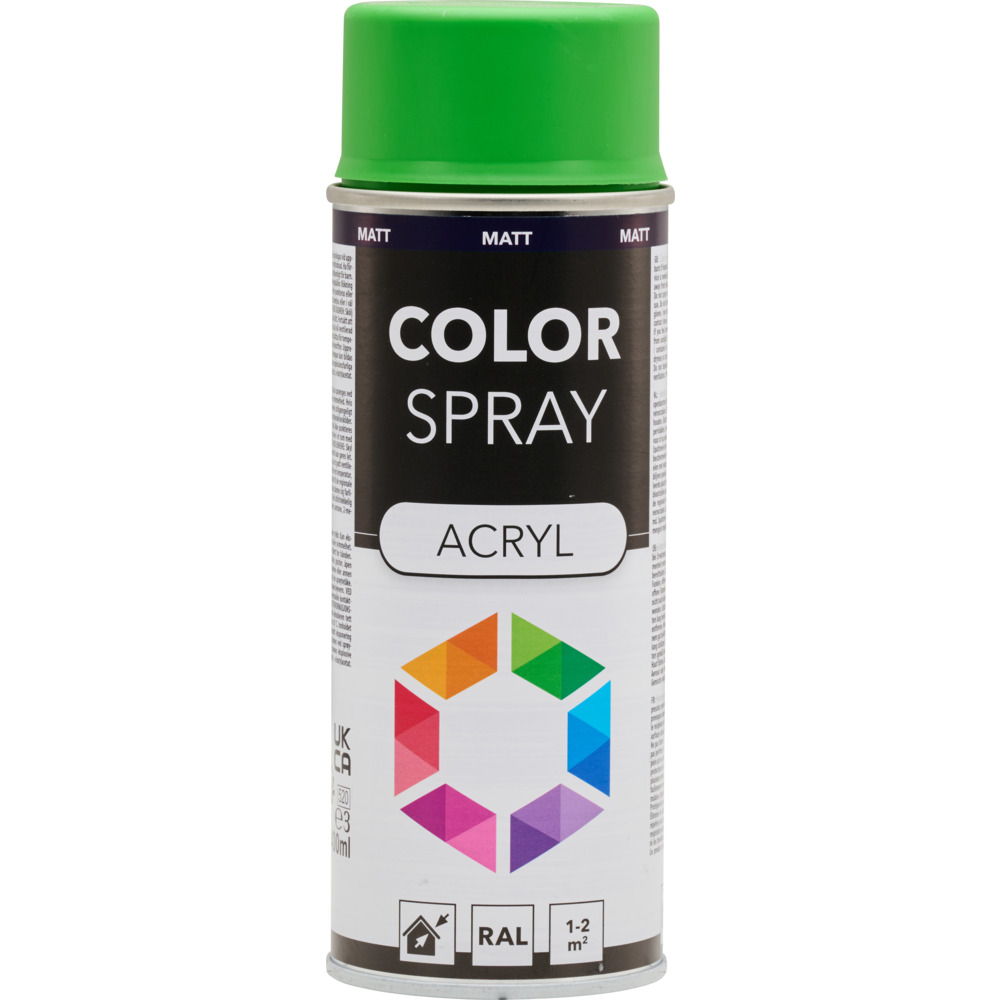 Lackspray 400 ml Acryl RAL6018 Gelbgrün matt